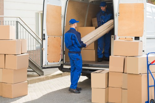 Removal team planning a local move in Bow
