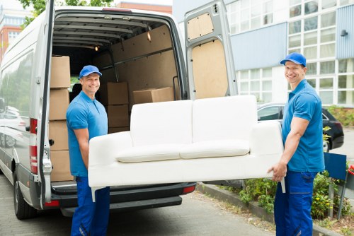 Man with van service handling a local move in Bow