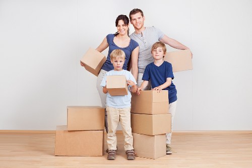 Careful loading of household items for a Bow move