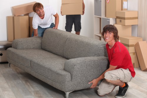 Prepared removal van for local East London moving day